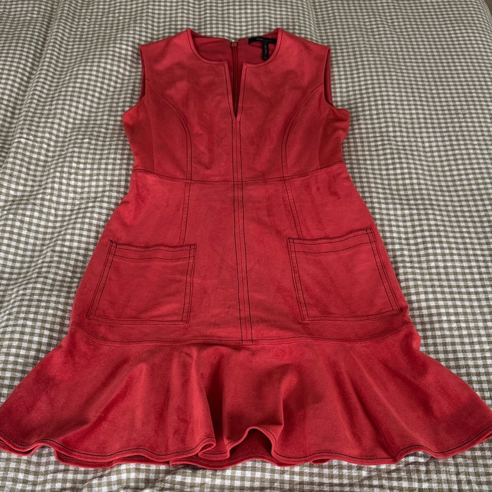 BCBGMaxAzria Coral Flared Mini Dress